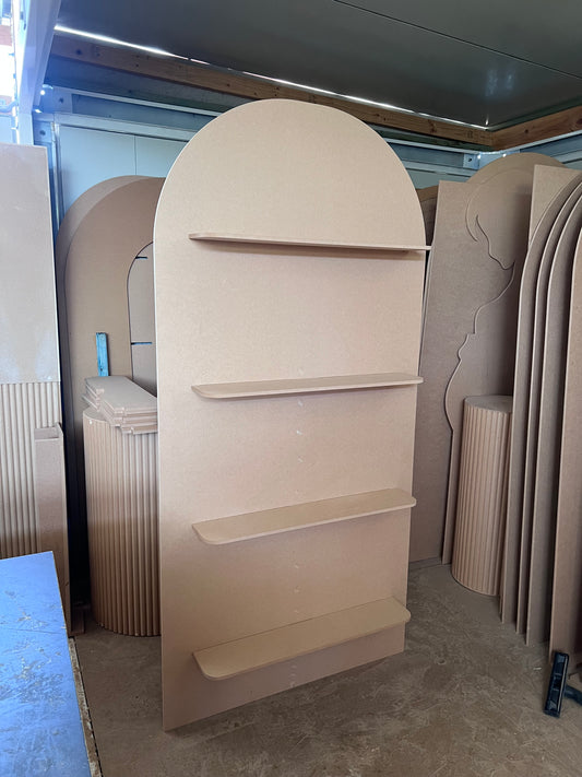 Removable shelf backdrop