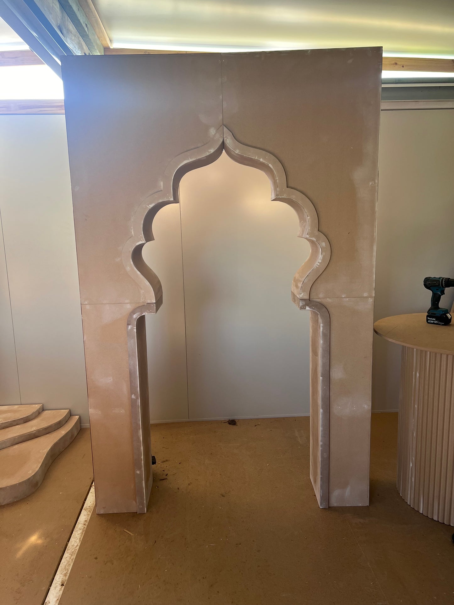 3D backdrop with trim (Square top)