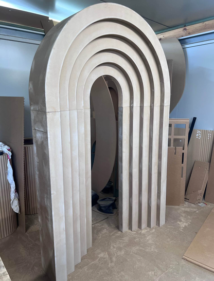 3D stepped arch backdrop (Arch top)