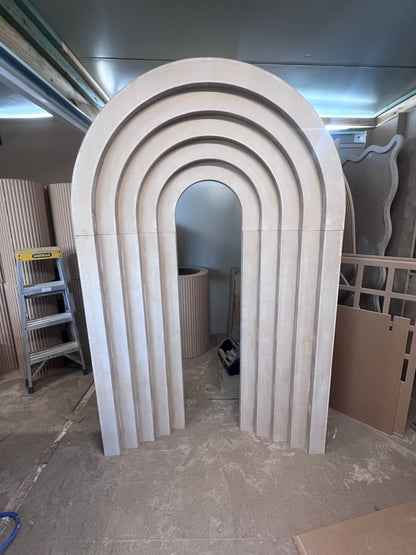 3D stepped arch backdrop (Arch top)