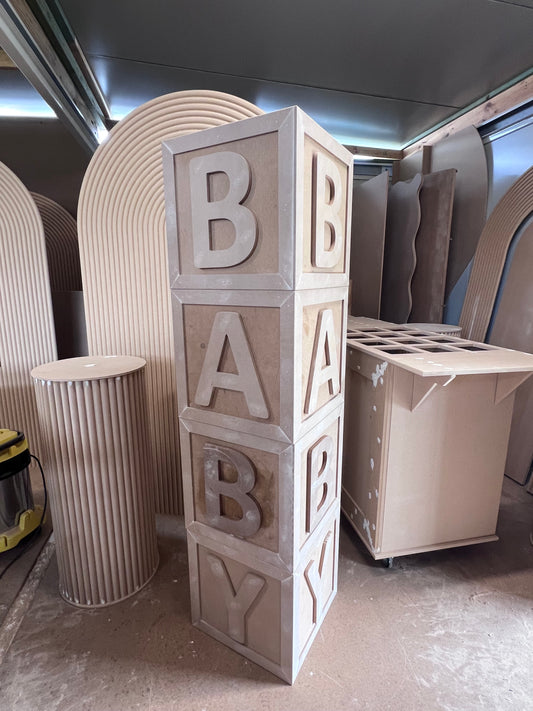 BABY Boxes with trim - font design 1