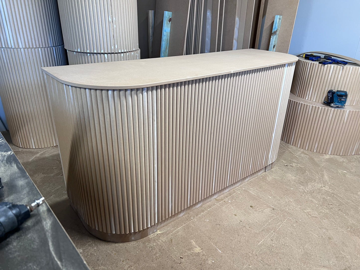 Collapsible Bar (Ripple with curve edges)