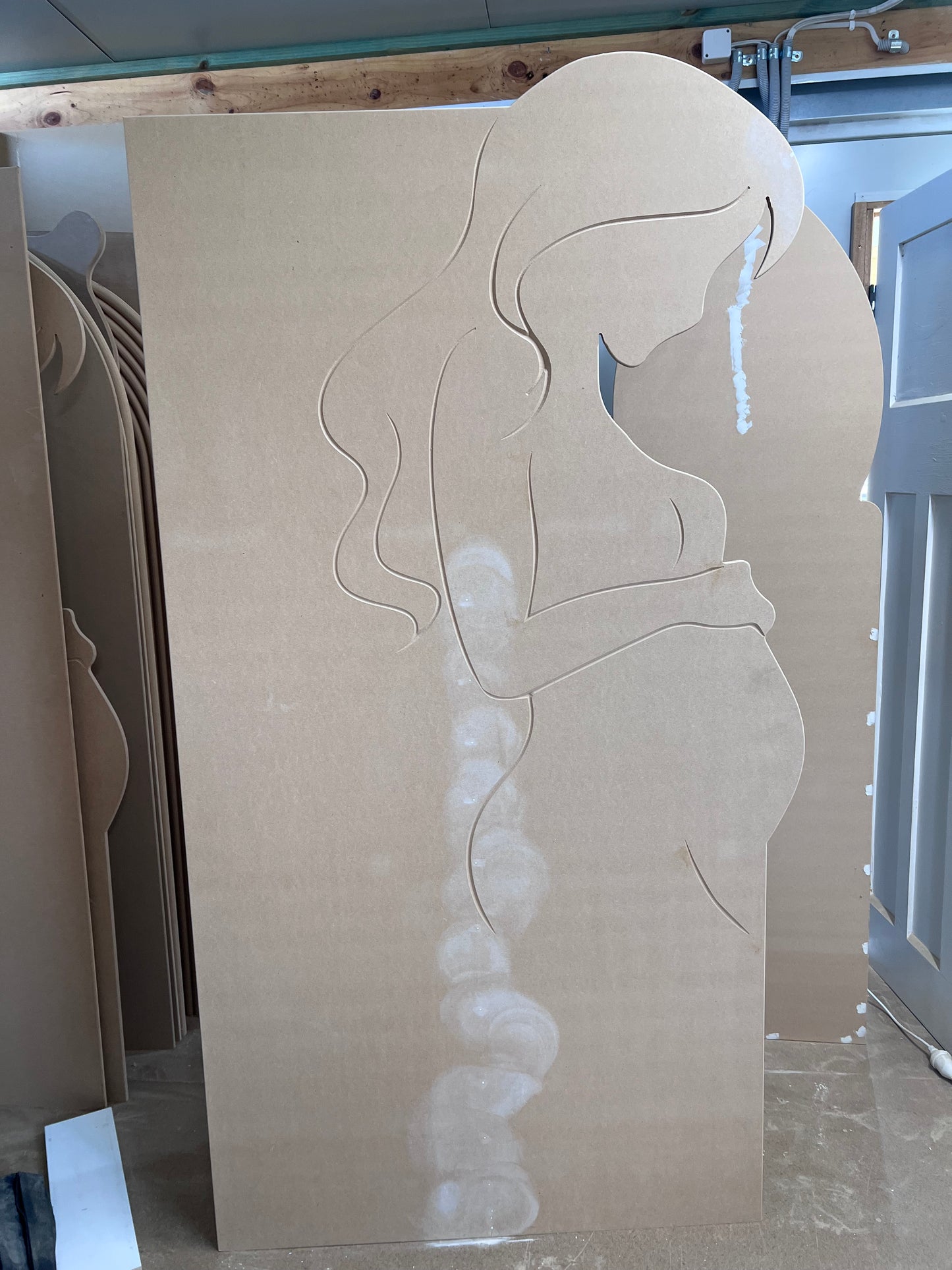 Pregnancy Lady Cutout