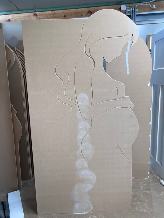 Pregnancy Lady Cutout