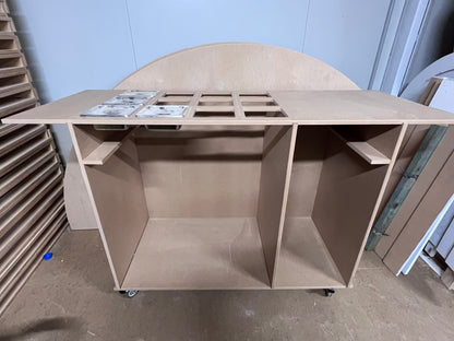 Collapsible cart - Raw - Square trim