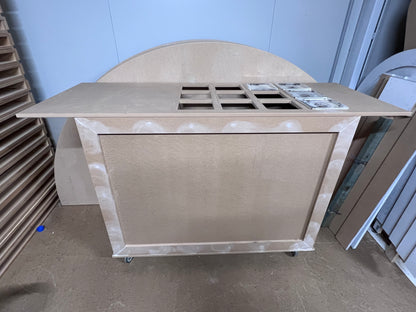 Collapsible cart - Raw - Square trim