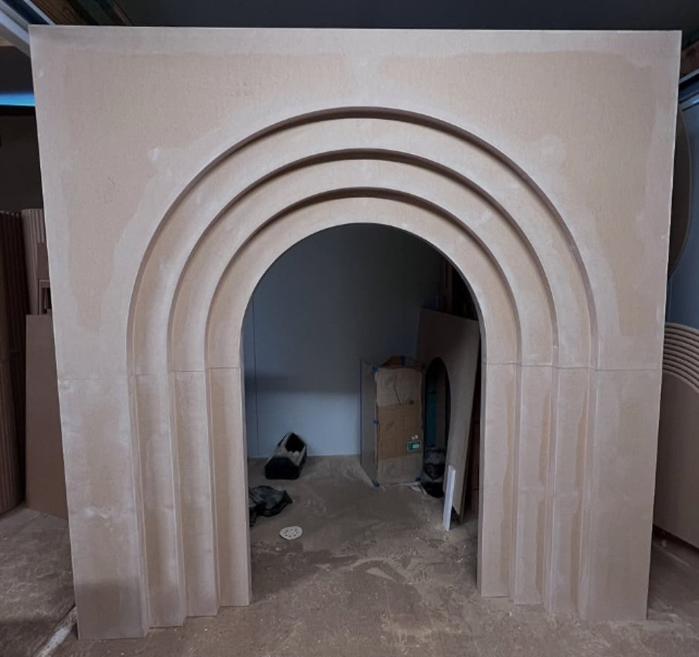 3D stepped arch backdrop (Square top)